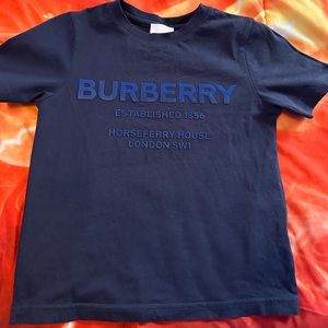 Boys Burberry tshirt gently used